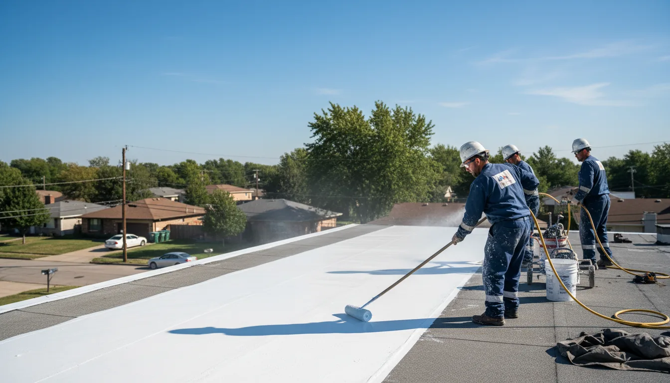 Commercial roof coating in Savanna, OK near me